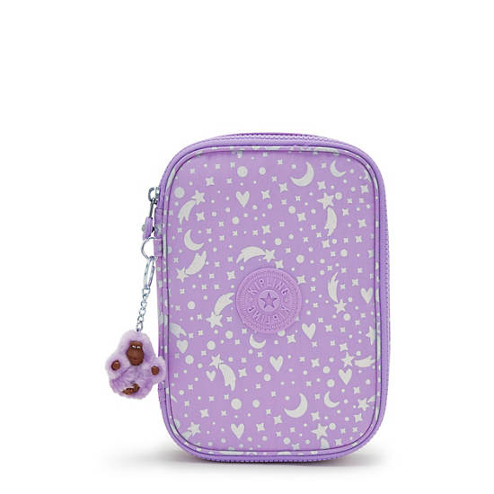 Kipling 100 Pens Printed Case Çanta Mor | TR 1179GS